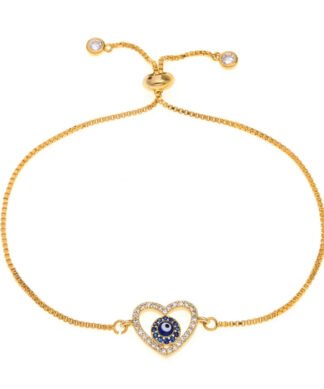 Bracelet mariage coeur bleu tendance 2024