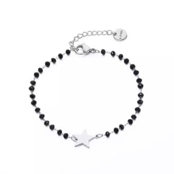 Bracelet cadeau femme- etoile argent