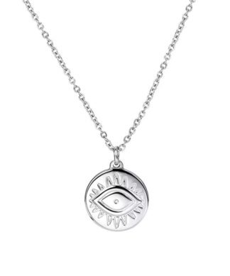 Collier oeil ajouree argent