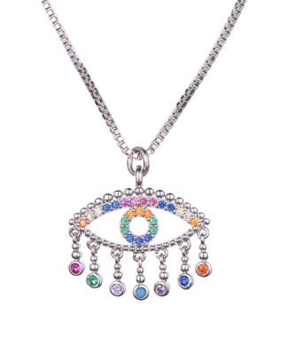 Collier arc en ciel - porte-bonheur