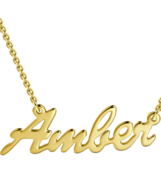 collier prenom dore