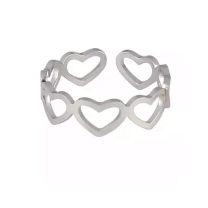 Bague Coeur ajustable