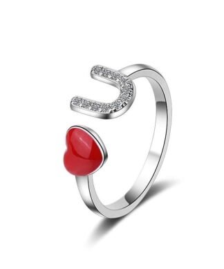 Bague argent love you