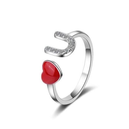 Bague argent love you