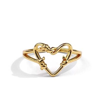 Bague fine coeur