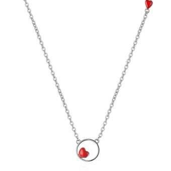 Bijoux fantaisie argent- pendentif coeur