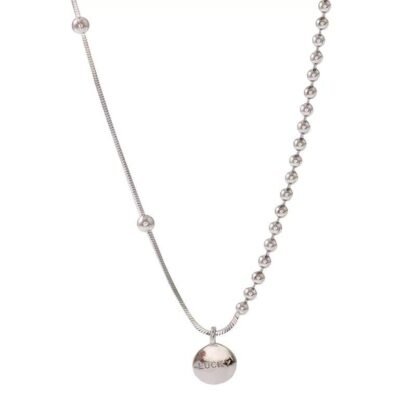 Collier argent femme- pendentif porte-bonheur