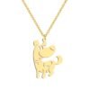 Collier fantaisie femme- pendentif chien
