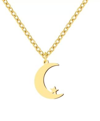 Brillez comme la lumiere de la lune avec notre collier lune, un bijou qui eclaire votre chemin dans l'obscurite