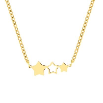 Collier pendentif etoiles