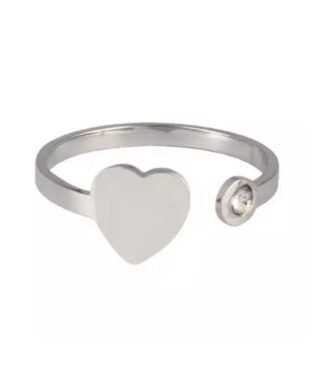 Bague fine coeur