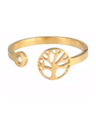 Bague ouverte arbre de vie