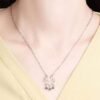 collier argent femme fantaisie