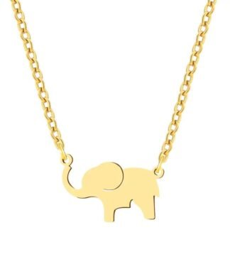 collier elephant acier