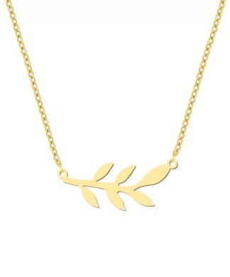 collier laurier femme