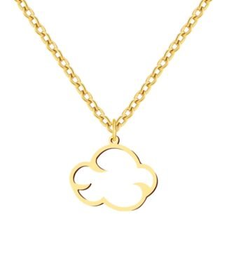 collier nuage dore