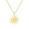 collier plaqué or soleil