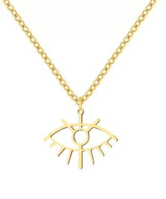 collier porte-bonheur dore