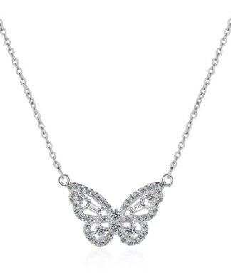 Transformez votre tenue avec notre collier papillon en argent sterling 925, un accessoire qui apporte une touche d'élégance à votre look.