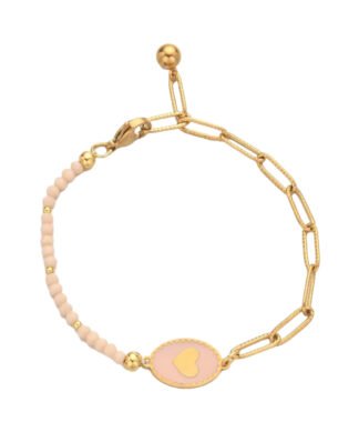 Bracelet chaine gourmette medaille coeur. Enveloppez votre poignet de douceur avec notre bracelet pour femme en forme de coeur, un symbole intemporel de romance et de feminite