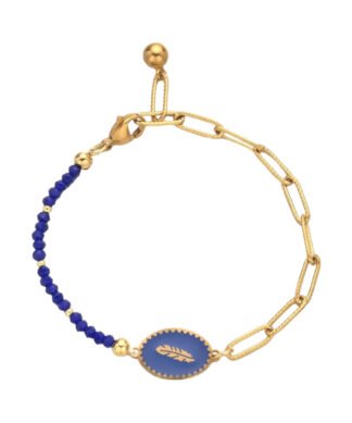 Bracelet email tendance 2024. Revelez votre cote artistique avec notre bracelet medaille plume email, un bijou inspire de la nature qui capture l'essence de la liberte.