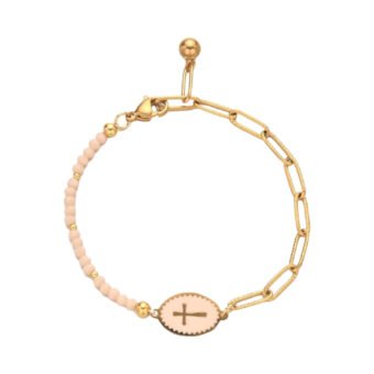 Bracelet tendance avec croix